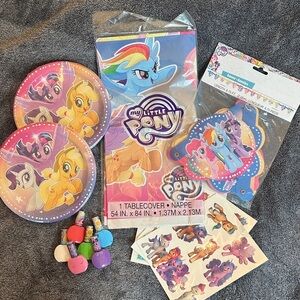 My Little Pony Party Pack with Pink and Blue Accents
